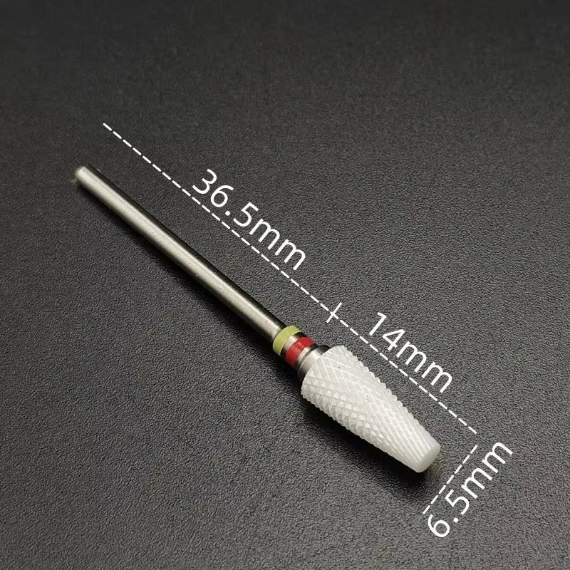 Ceramic Carbide Nail Drill Bit Rotate Burr Milling Nail Cutter Bits Electric Drill Machine for Manicure Pedicure Tools