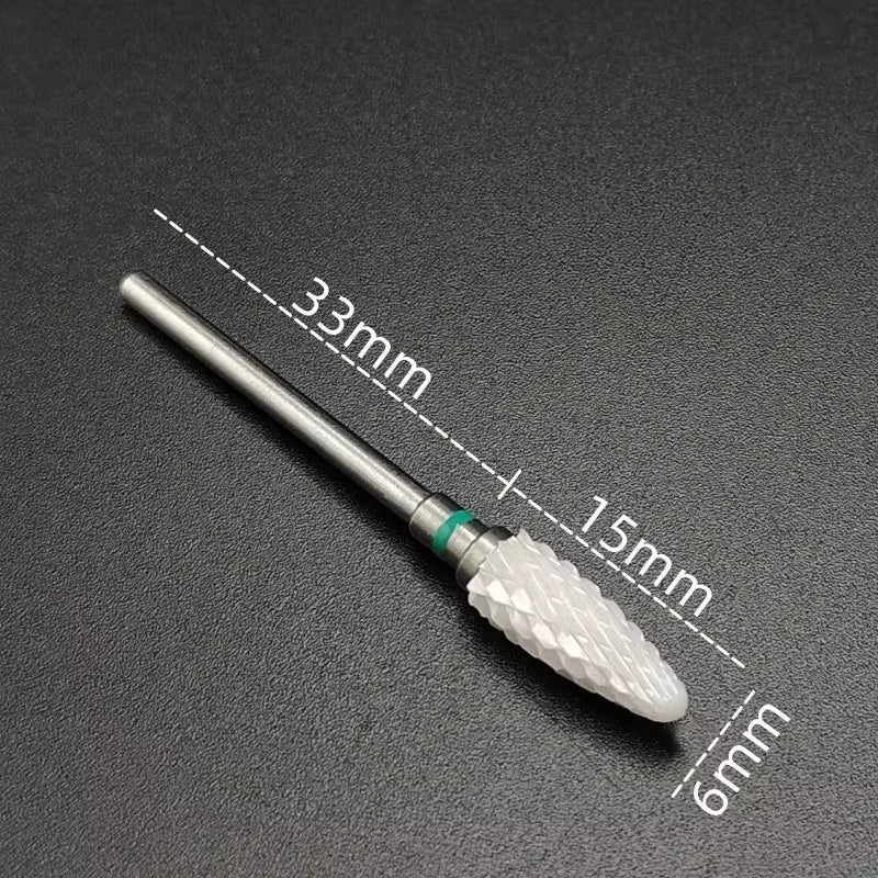 Ceramic Carbide Nail Drill Bit Rotate Burr Milling Nail Cutter Bits Electric Drill Machine for Manicure Pedicure Tools