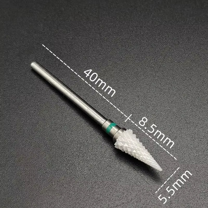 Ceramic Carbide Nail Drill Bit Rotate Burr Milling Nail Cutter Bits Electric Drill Machine for Manicure Pedicure Tools