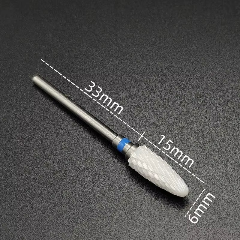 Ceramic Carbide Nail Drill Bit Rotate Burr Milling Nail Cutter Bits Electric Drill Machine for Manicure Pedicure Tools