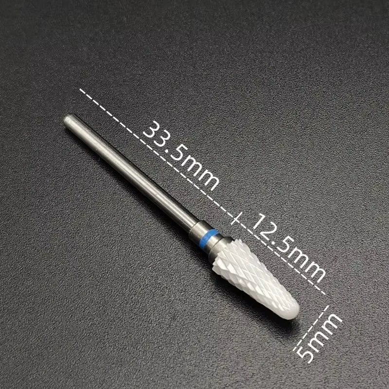Ceramic Carbide Nail Drill Bit Rotate Burr Milling Nail Cutter Bits Electric Drill Machine for Manicure Pedicure Tools