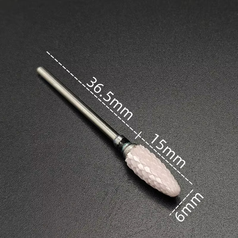 Ceramic Carbide Nail Drill Bit Rotate Burr Milling Nail Cutter Bits Electric Drill Machine for Manicure Pedicure Tools