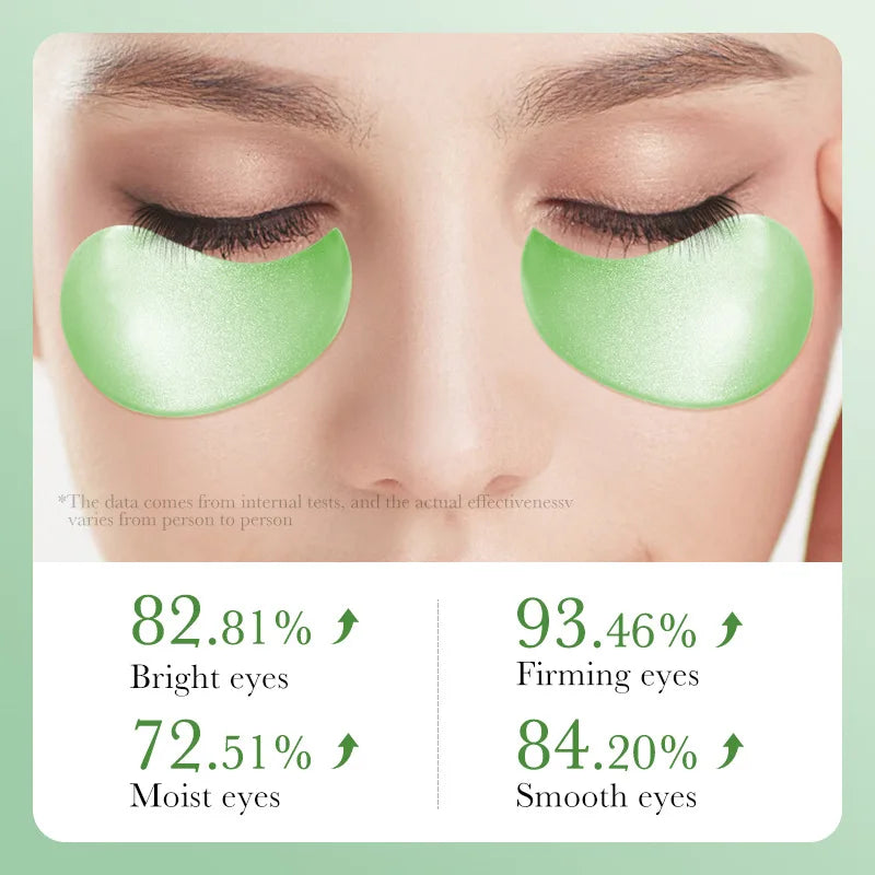 Patchs yeux hydrogel appliqués sous les yeux — vue 3