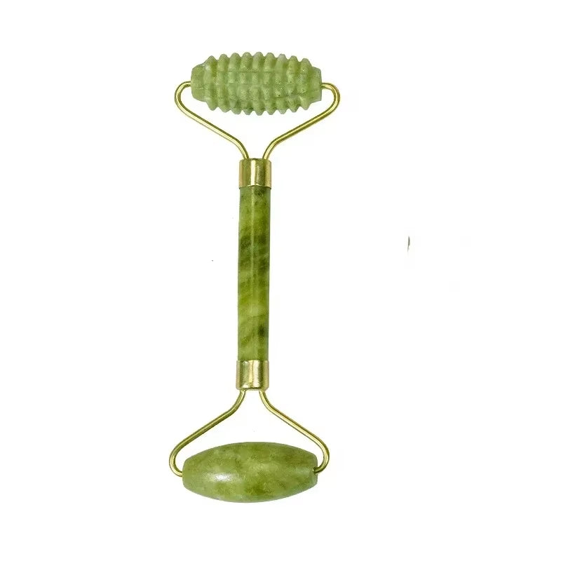 Natural Jade Roller Massager for Face Roller Facial Lifting Anti-Wrinkle Gua Sha Jade Stone Face Massager Beauty Skin Care Tool
